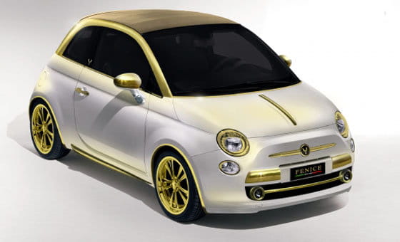 Fiat 500C de Fenice Milano con inserciones de oro puro