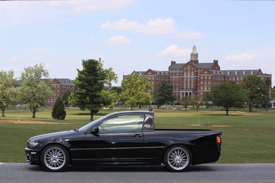 Un BMW 330ci transformado artesanalmente en pick-up