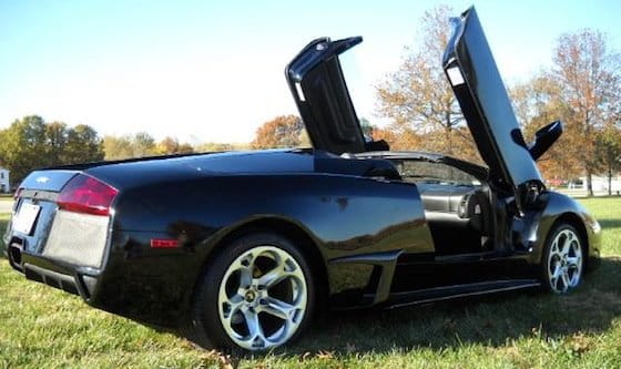 Porsche Boxster S haciendo de Lamborghini Murciélago Roadster