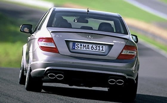 Mercedes C 63 AMG 2008, trasera