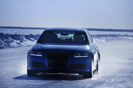 Nuevo récord mundial de velocidad sobre hielo, con un Audi RS6 y neumáticos Nokian