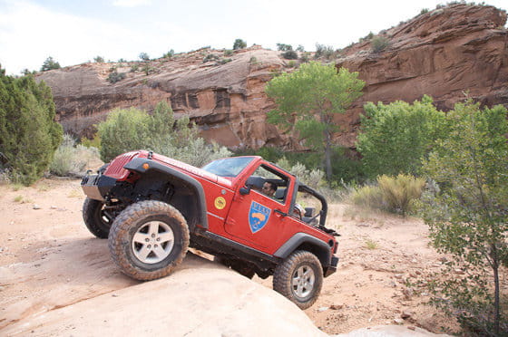 En Semana Santa, el desierto del Moab en un Jeep Wrangler Rubicon
