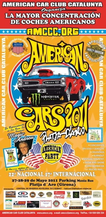 Poster del American Cars Platja d'Aro 2011