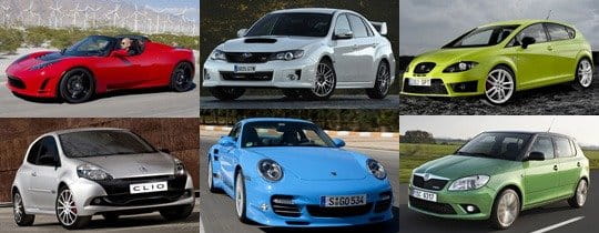 Elección del Coche Deportivo del año 2011 - Participantes