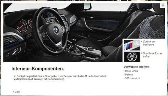 Pack M para el BMW Serie 1 2012