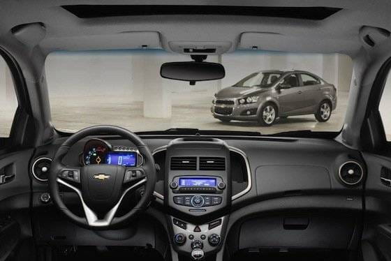 Interior del Chevrolet Aveo