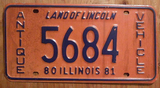 License plate Illinois