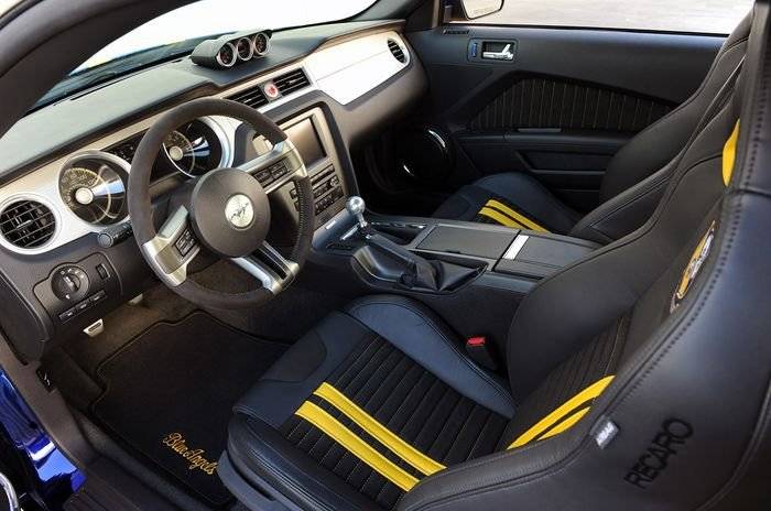 Un Ford Mustang decorado con los colores de los Blue Angels, a subasta en la EAA AirVenture