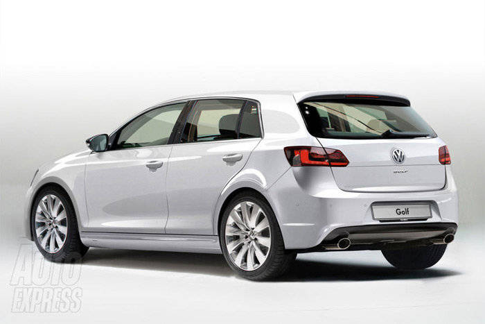 Recreación de la séptima generación del Volkswagen Golf