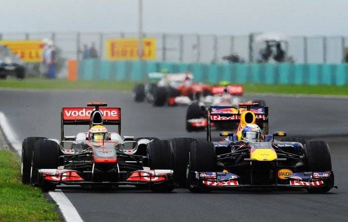 Duelo de Hamilton (McLaren) y Vettel (Red Bull) - GP de Hungría 2011