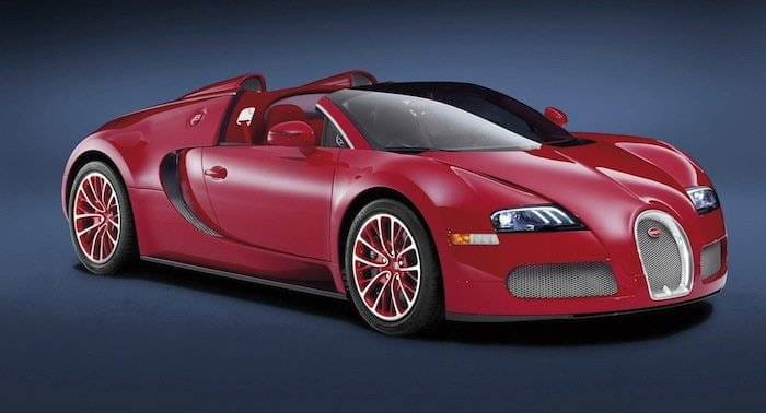 Bugatti Veyron Grand Sport en color rojo