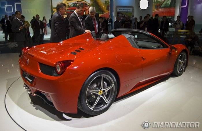 Ferrari 458 Spider en el Salón de Frankfurt