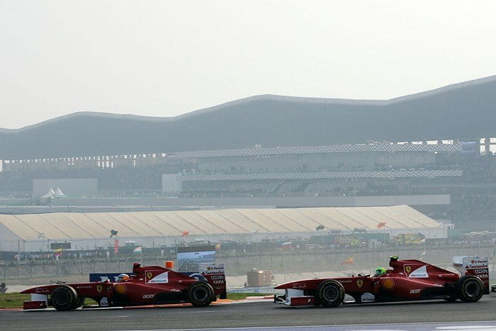 Fernando Alonso y Felipe Massa (Ferrari) - GP India 2011