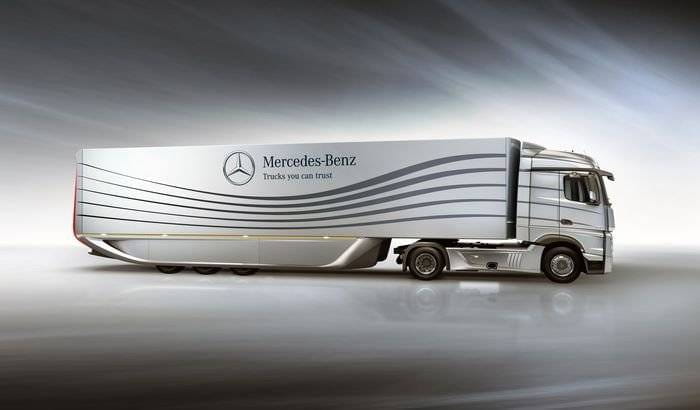 Mercedes fabrica un remolque más aerodinámico y eficiente