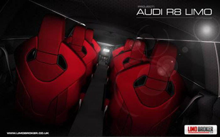 Audi R8 convertido en limusina