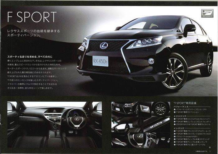 Al descubierto el lavado de cara de los Lexus RX y sus versiones F-Sport