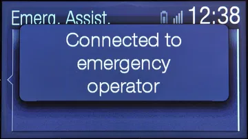 Pantalla sistema de emergencia del Ford B-MAX en funcionamiento