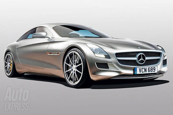 Recreación de Auto Express del futuro Mercedes SLC
