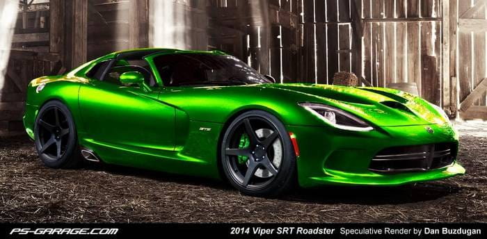 Render del SRT Viper roadster