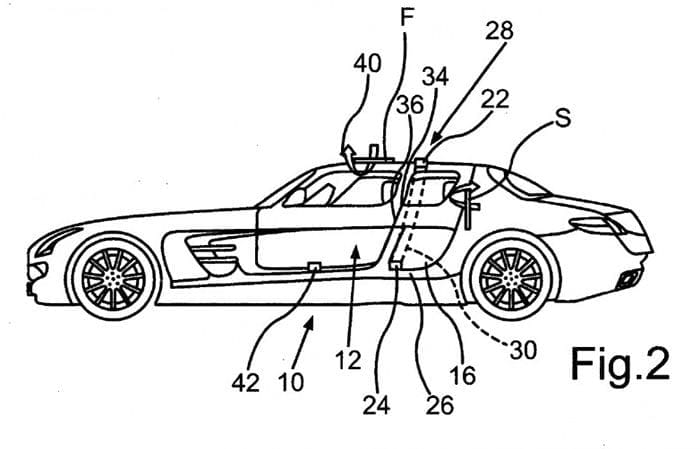 Mercedes SLS 4 puertas patentes
