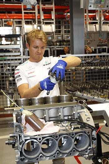 Mercedes AMG Schumacher y Rosberg