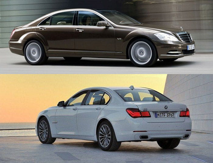 Mercedes Clase S y BMW Serie 7