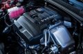 Vista detallada del motor turboalimentado del Cadillac ATS