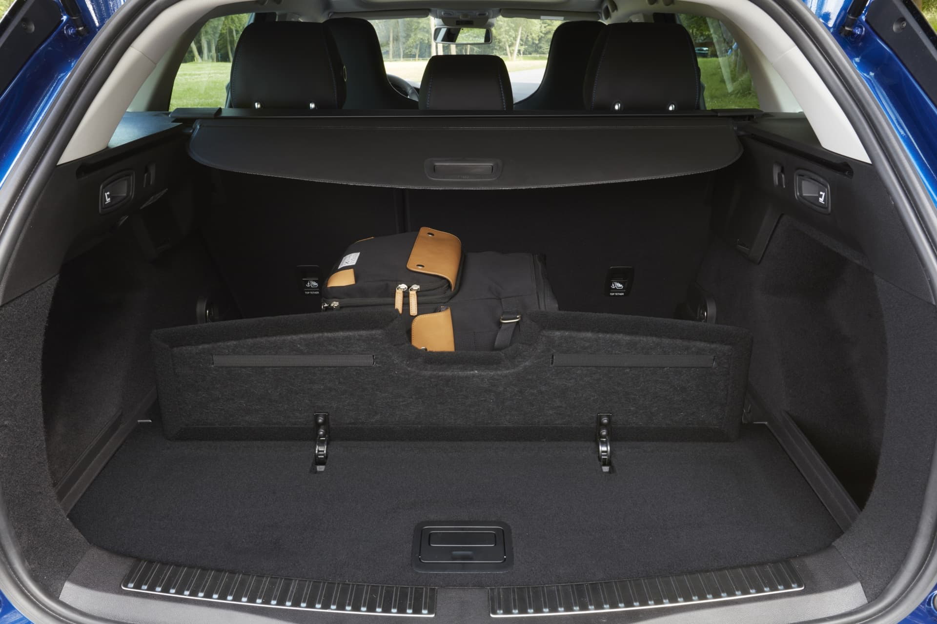 Vista del maletero del Renault Mégane, amplio y con acabados prácticos.