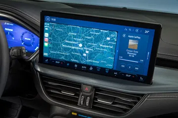 Vista del avanzado sistema de infoentretenimiento del Ford Focus.