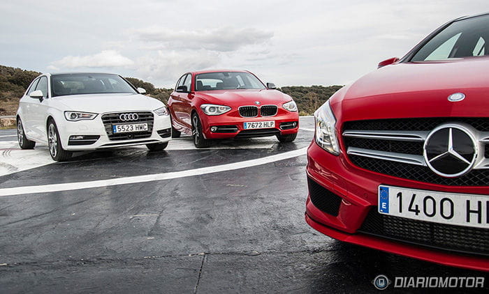 Audi A3, BMW Serie 1 y Mercedes Clase A