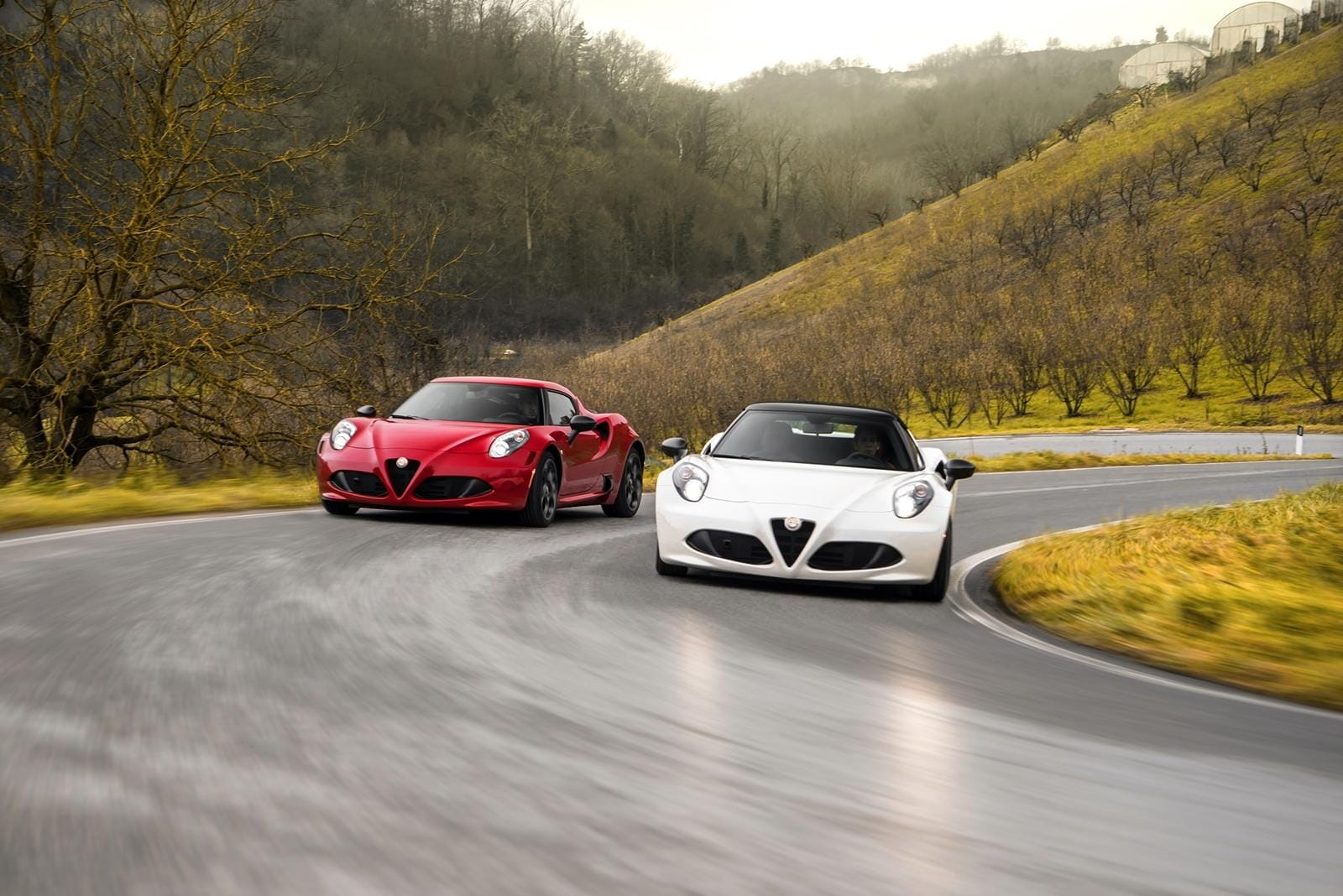Alfa Romeo 4C en circuito, mostrando su diseño dinámico.