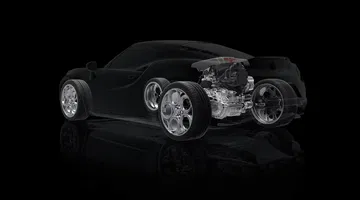 Vista lateral y trasera del Alfa Romeo 4C destacando su elegante diseño.