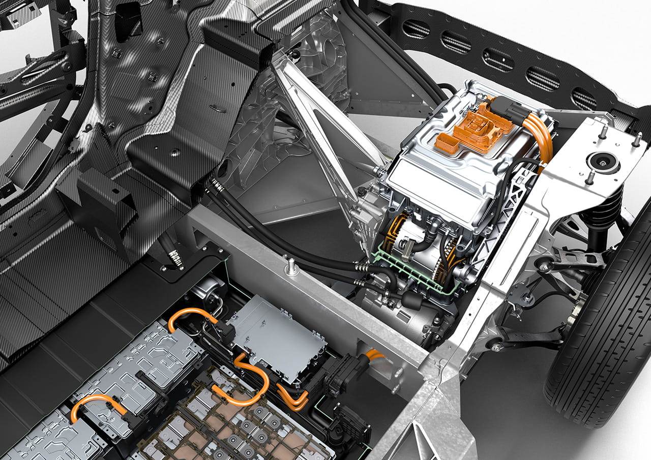 Visión detallada del motor eléctrico del BMW i3, enfatizando su tecnología e-Drive.