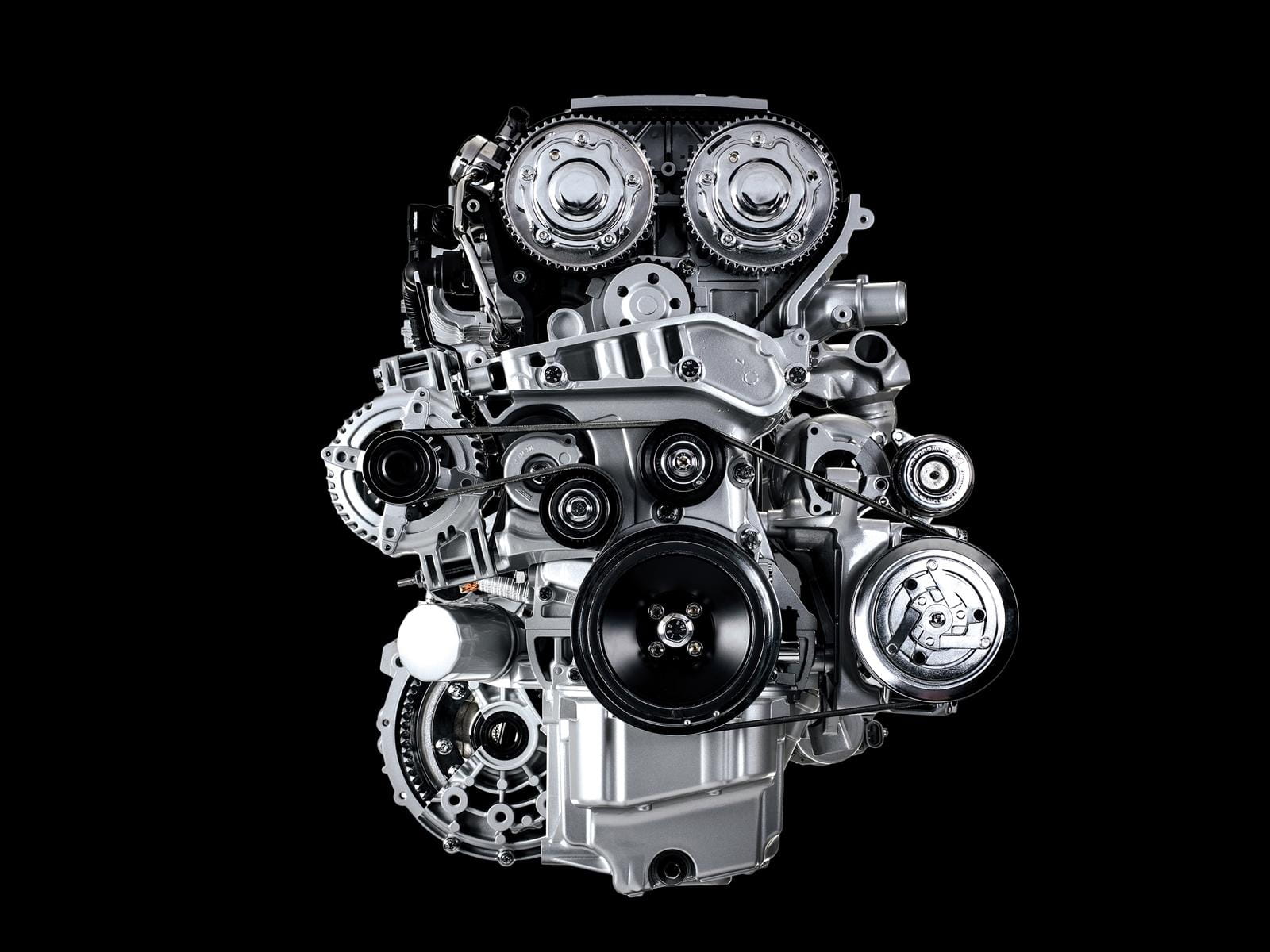 Vista detallada del motor Alfa Romeo 4C, una pieza de ingeniería italiana.