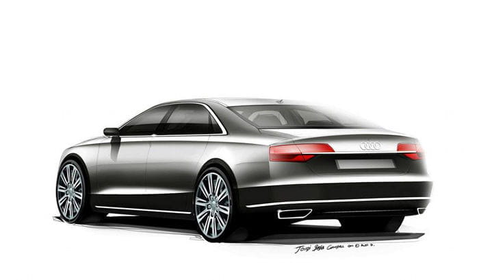 Audi A8: un nuevo anticipo de la berlina de lujo en forma de bocetos