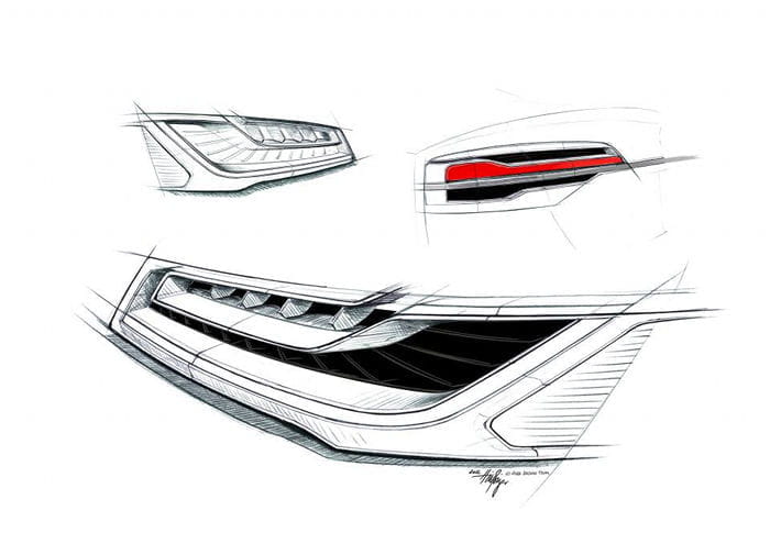 Audi A8: un nuevo anticipo de la berlina de lujo en forma de bocetos