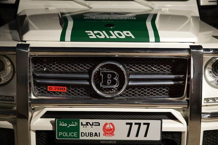 Ostentación y poderío económico: la policía de Dubai compra un Brabus G63 AMG de 700 CV