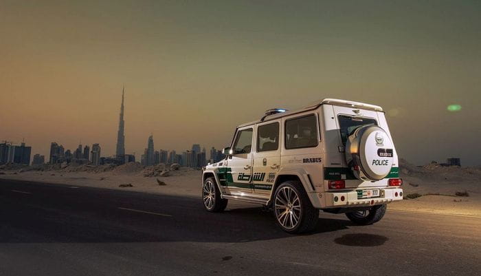 Ostentación y poderío económico: la policía de Dubai compra un Brabus G63 AMG de 700 CV
