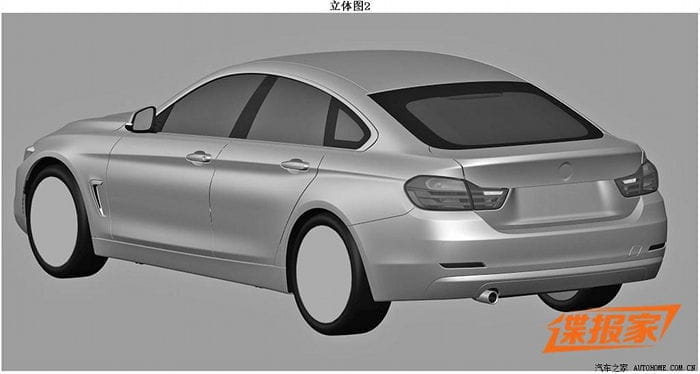 BMW Serie 4 Gran Coupé: revelado su aspecto en la oficina de patentes