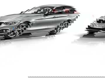 Perfil elegante del BMW Serie 4 Gran Coupé destacando su línea coupé.