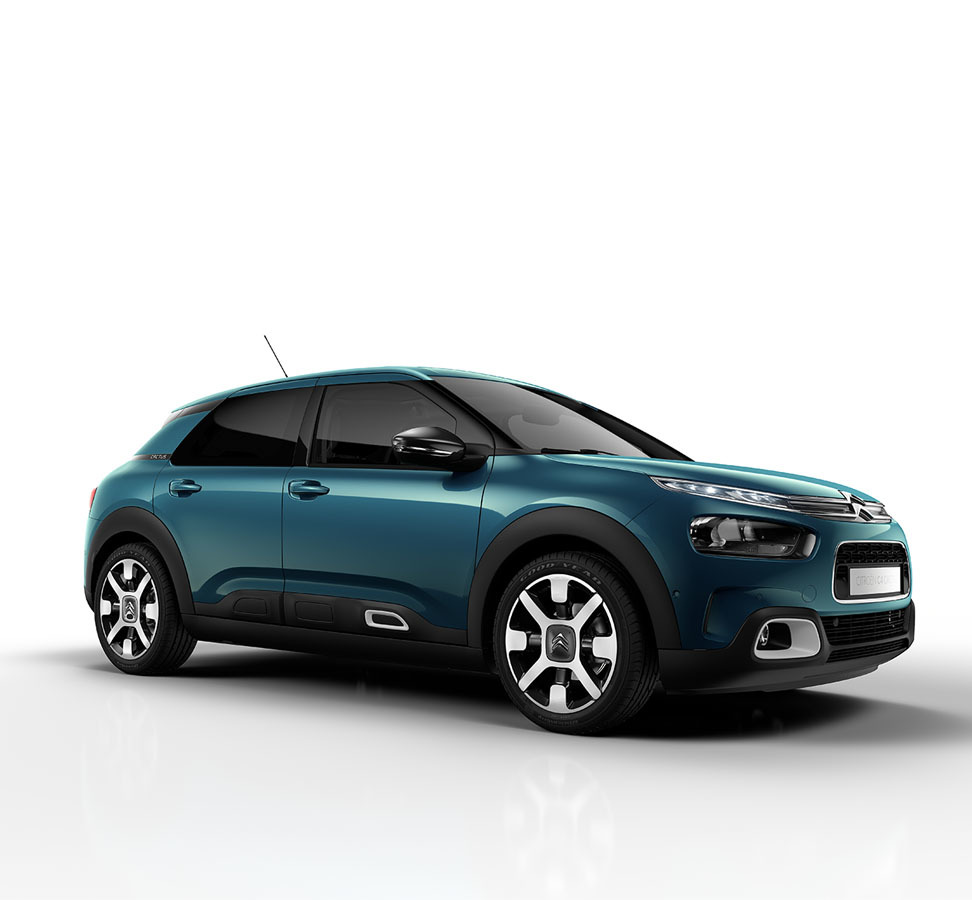 Vista lateral del Citroën C4 Cactus mostrando su diseño distintivo.