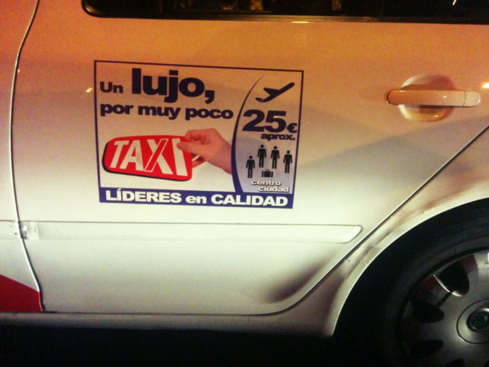 Uber y taxistas en Madrid