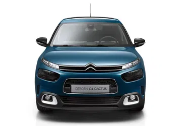 Vista frontal del Citroën C4 Cactus, destacando su diseño único.