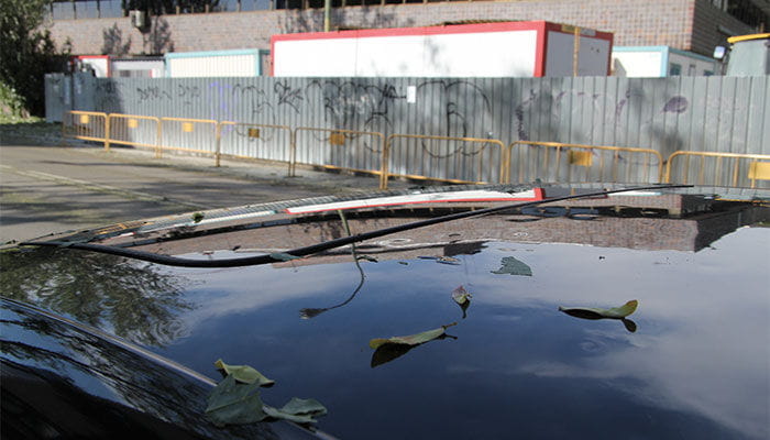 Granizada en Madrid, desperfectos en coches