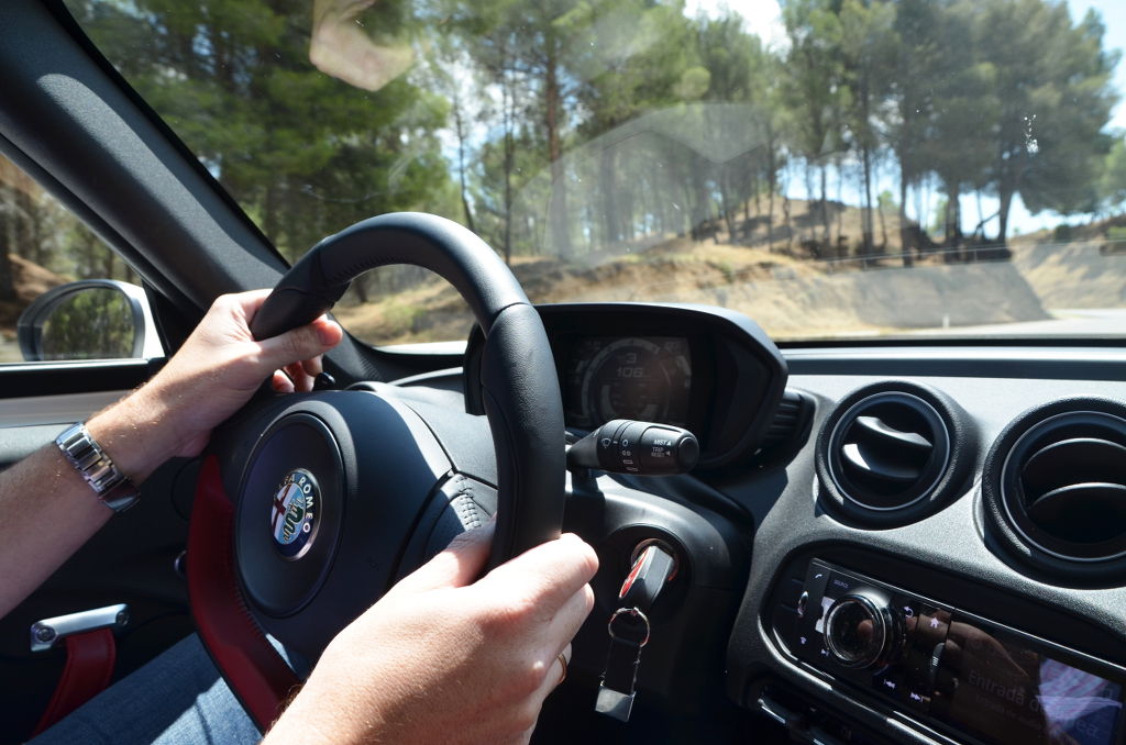 Imagen en movimiento del Alfa Romeo 4C