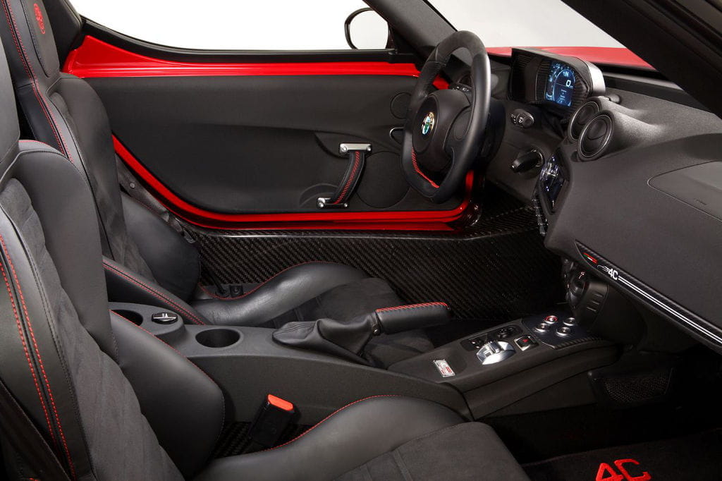 Imagen del interior del Alfa Romeo 4C