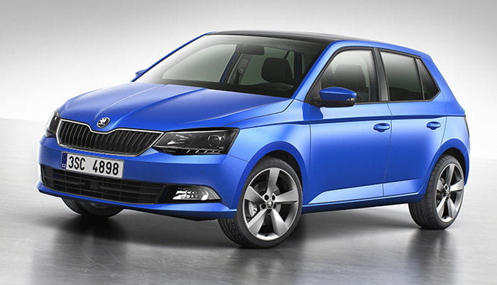 Interior del Skoda Fabia 2015