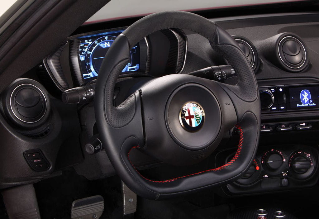 Imagen del interior del Alfa Romeo 4C