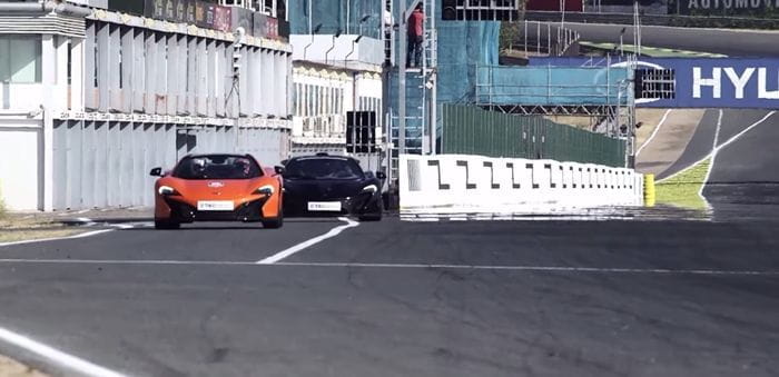 Cristiano Ronaldo se pone las botas en el Jarama con el McLaren P1 