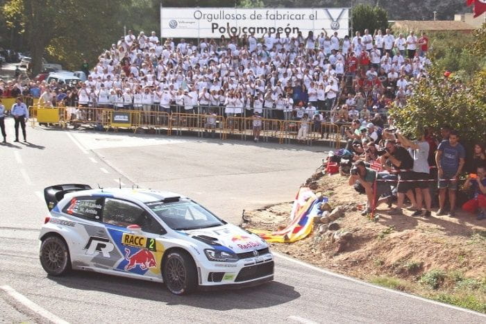 Empleados de Volkswagen Navarra en Rally de España